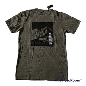 The North Face Men’s Short  sleeve Novelty Graphic taupe Green heather Small
